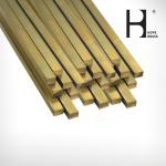 Golden Fade Resistant Square Brass Flat Bars SGS Certification