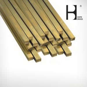 Quality Rustproof Brass Square Bar Stock Smooth Surface Square Brass Rod wholesale