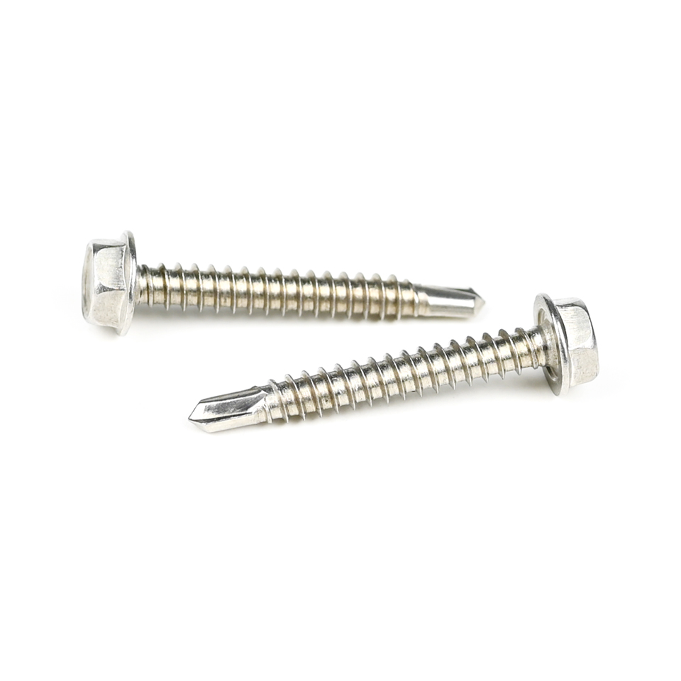 Installation Stainless Steel Hex Washer Head Self Drilling Screw Sus304 Tapping Screws