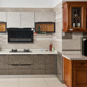 Quality Melamine PVC Home ODM Solid Wood Modular Kitchen Water Proof wholesale