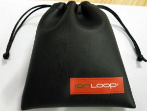 Quality Silkscreen Biodegradable Drawstring Pouch Bags Small Custom PU Leather Nanometer wholesale