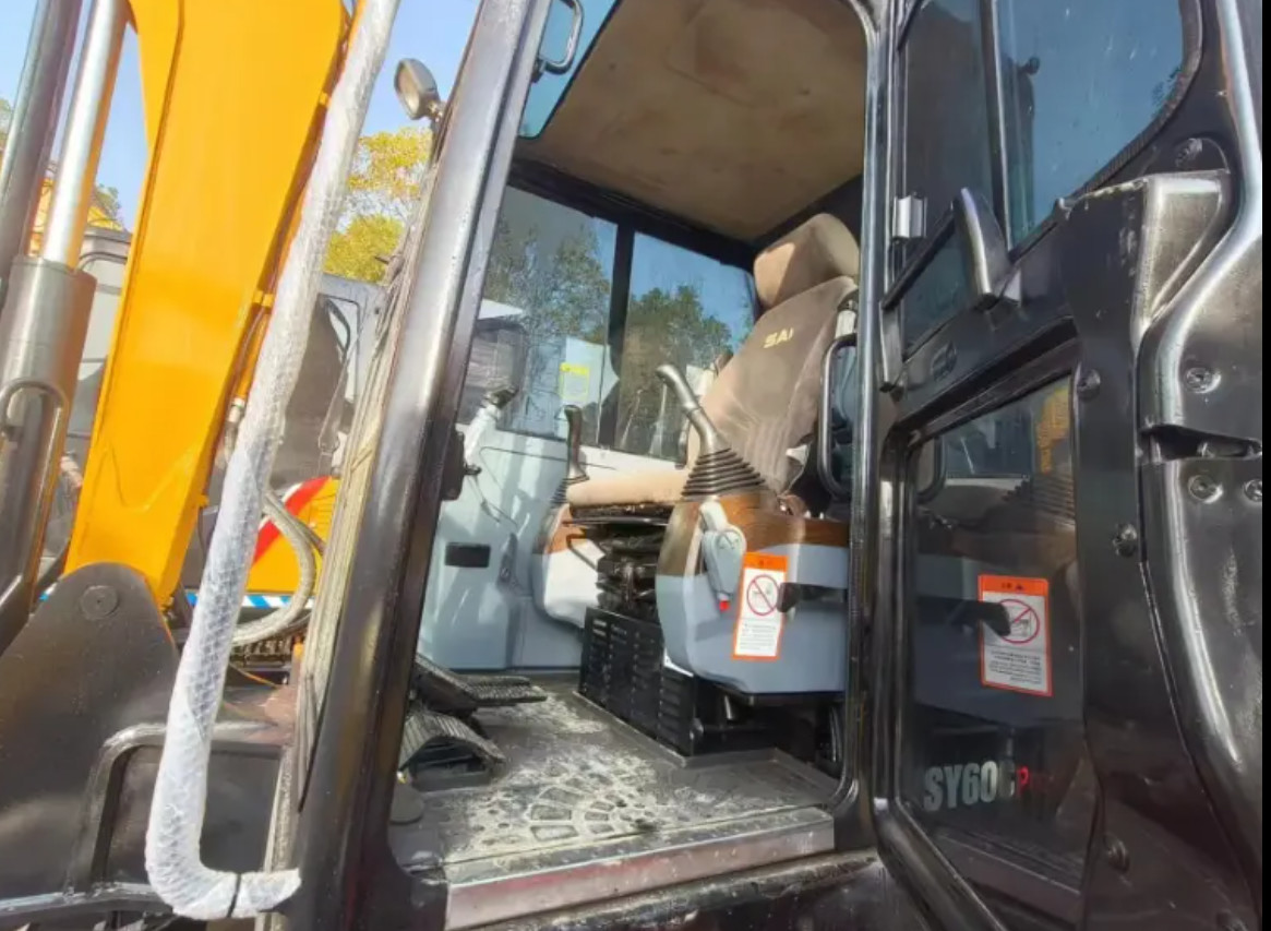 90% New Second Hand Construction Machine 5T Mini Digger Used Sany SY60C-10 Crawler Excavator