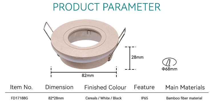 Eco Friendly Downlight Enclosure Round IP65 Recessed Can Light Housing