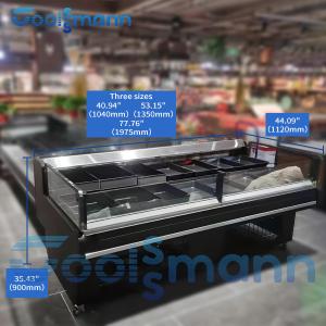 Quality Deluex Self Service Counter Fresh Meat Cooler Display Refrigerator wholesale