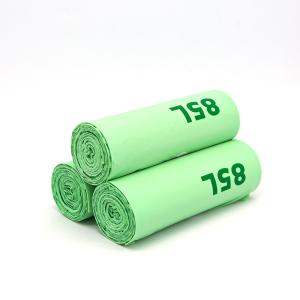 Quality AISUN Green Compostable Bin Liners Garbage Packaging Bags wholesale
