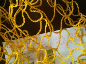Quality Yellow HDPE Monofilament Fishing Nets PES Yarn For Trawl / Purse Seine Nets wholesale