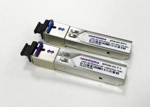 China EPON OLT SFP fiber optic module PX20++ 1310/1490nm 20km 1.25Gbps Simplex  SC Connector on sale
