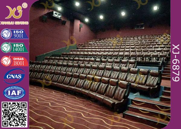 2.3mm Thick Rocker Back Fixed Cinema Style Seating With Ergonomic Backrest