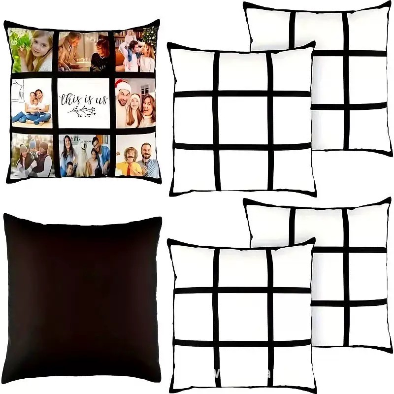 Blank Sublimation Polyester Pillow Case For Sublimation Heat Transfer Photos Printing