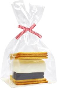Quality Opp Plastic Packaging Bag Candy Bopp Clear Block Bottom Pouch Opp Square Bottom Bag Opp Cello Gusset Square Bottom wholesale