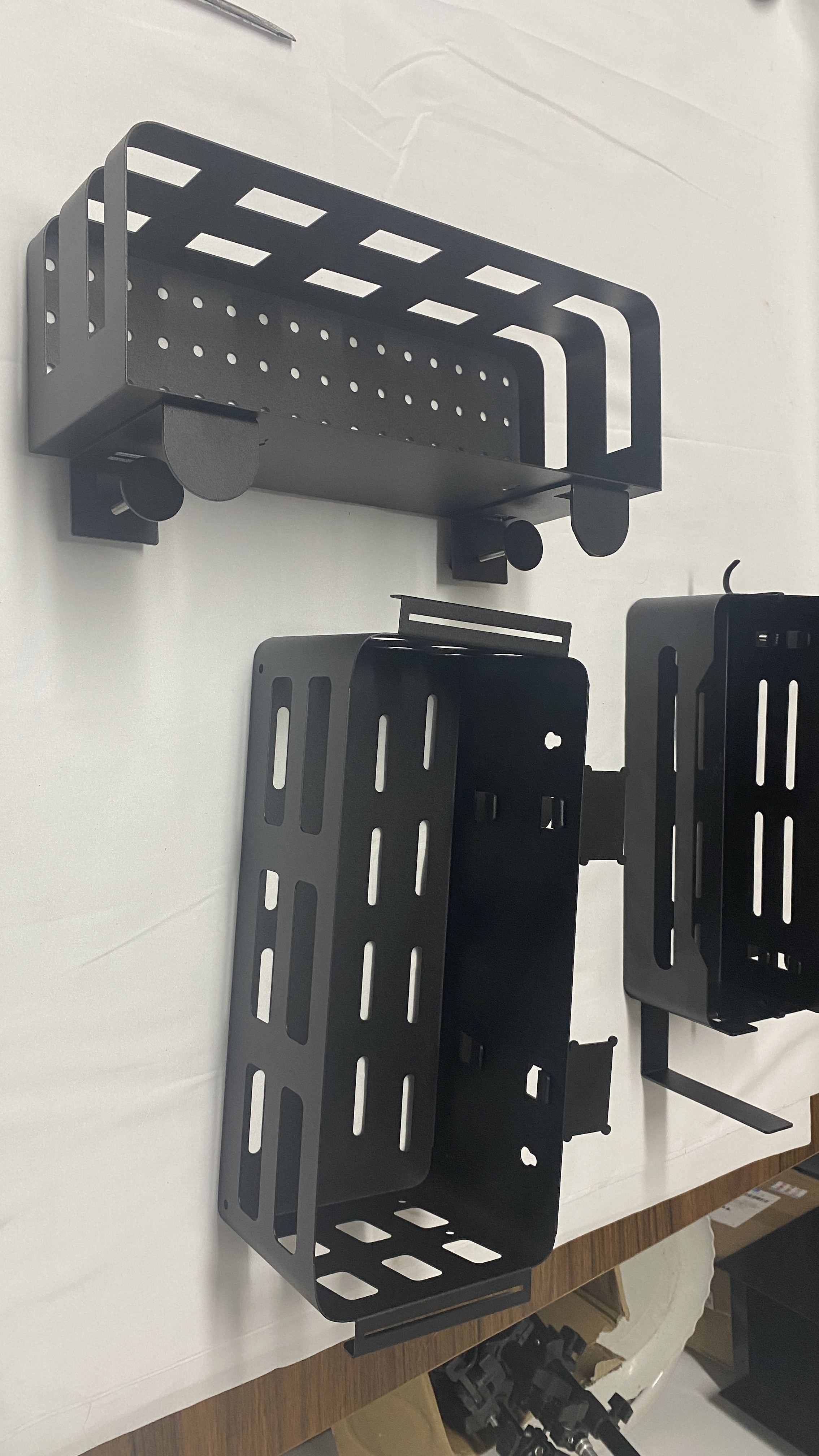 Conveniently Hang BBQ Tools and Store Condiments with this Griddle Accessories Caddy