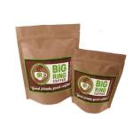Resealable Zipper Stand Up Packaging Custom Design Logo Printing Brown Kraft