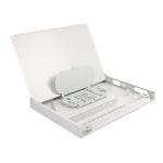 12 Port Rotary 1U Fiber Optic Distribution Frame For 19" Rack Mount