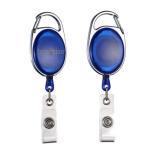 Transparent Retractable Reel Badge Holder With Vinyl Strap Safety Promotional