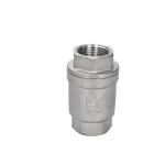 Stainless Steel 316 Female Thread Check Valve Vertical Type with Water Media