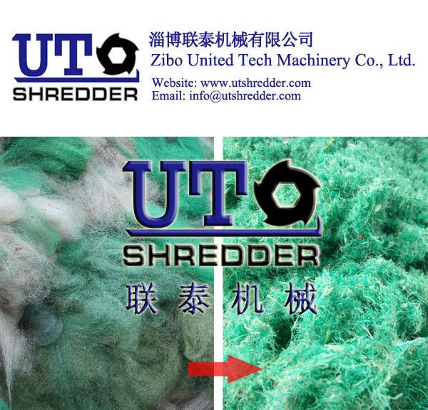 fishing net shredder, plastic crusher, plastic recycling machine -high