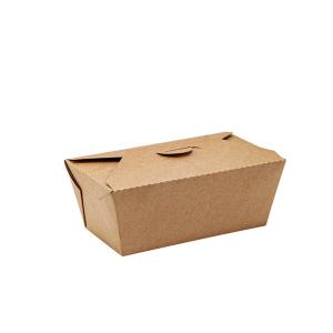 Quality Oilproof Brown Takeaway Food Boxes Microwavable For Lunch Packaging wholesale