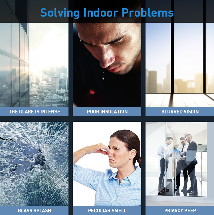 Red Silver Window Film For Commercial Buildings Sunscreen UVR 88% IRR 80%