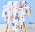 Antibacterial 100% Modal Soft Gauze Fabric Baby Clothing Material Cartoon