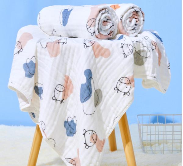 Antibacterial 100% Modal Soft Gauze Fabric Baby Clothing Material Cartoon