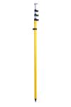 Twist Lock Prism Pole Bipod 5.1m Total Station Prism Pole