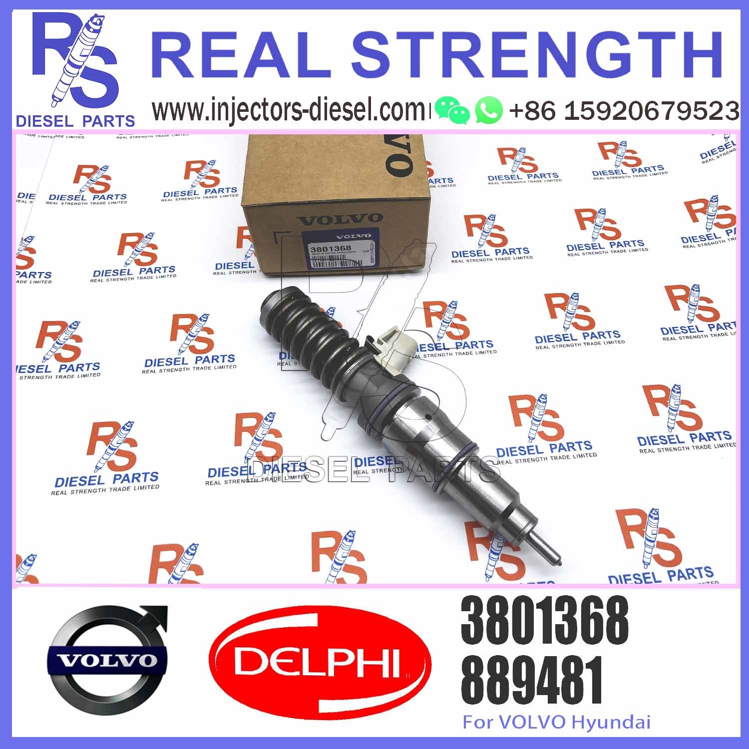 4 PINS diesel injector BEBE4D27001 BEBE4D18001 3801368 for V-O-L-V PENTA MD13 with 9.5 MM BORE L287PBC