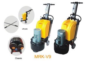 China 9 Heads Planetary Concrete Floor Grinder , Marble Manual Floor Polisher Machine on sale