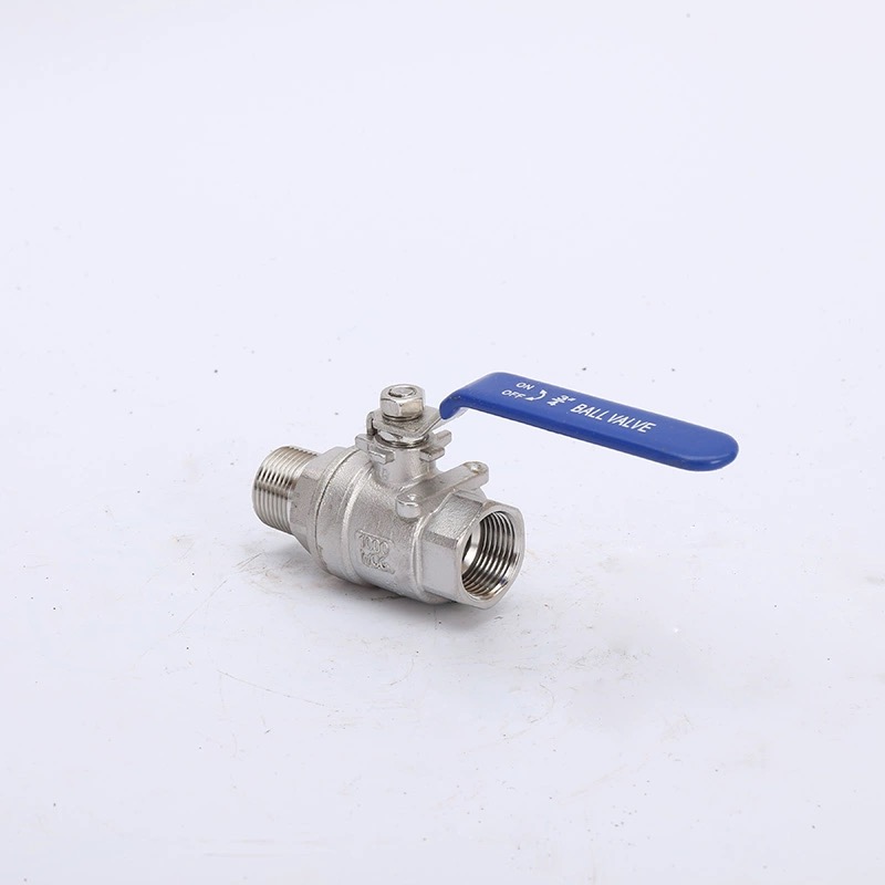 High Temperature 2PC Stainless Steel Male and Female Float Ball Valve for Industrial