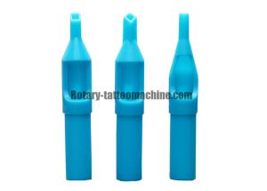 Quality Blue Color Tattoo Plastic Tips , Round Tip Needles For Beginners CE Approval wholesale