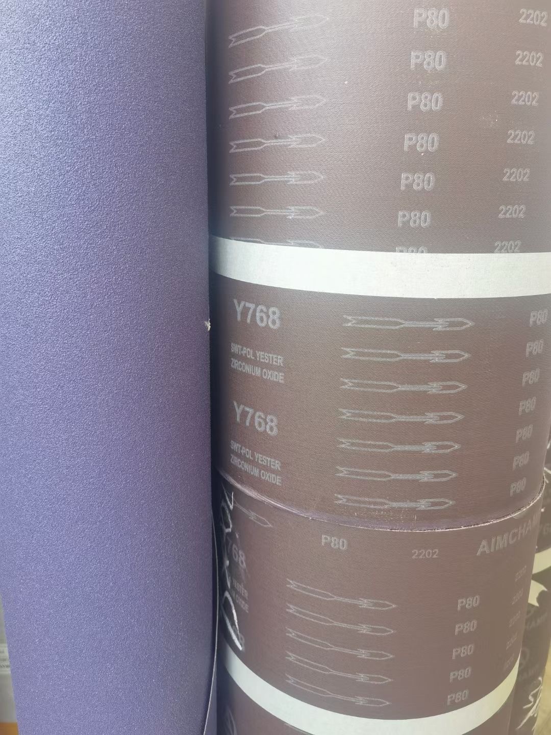 Stainless Steel Metal Polishing Sandpaper Polyester Sanding Belts Zirconia Alumina Waterproof