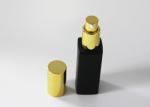 30ml Matte Black Essential Oil Bottles Luxury Glass Serum Bottle With Pump