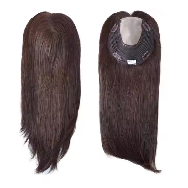 Cuticle Remy Hair Topper Full Injected Poly skin Best Quality Hair Top Piece