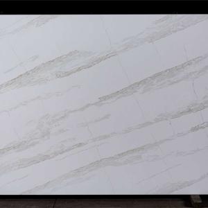 Quality Customized Quartz Stone Slab For Bathroom Vanity Snow White Quartz Stone wholesale