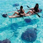 6mm Hull 4mm Seat Glass Water Boat , 2 Air Bags Sit On Top Fishing Kayak