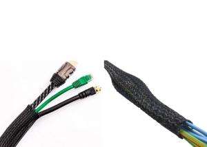 Quality Wiring Harness PET Electrical Braided Sleeving Flame Retardant wholesale