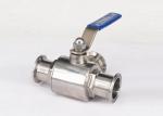 1.5 Inch AISI 304 Stainless Steel Sanitary Valves - 3 Way Ball Valve Tri Clamp