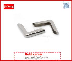Quality 18mm Silver Menus Decorative Metal Book Corner Protector wholesale