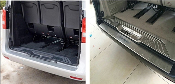 New Mercedes Benz VITO 2016 Steel Inner And Outer Tail Gate Scuff Plates