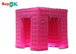 Event Booth Displays Square Double Middle Door Video Inflatable Photo Booth With