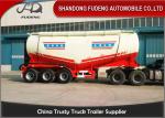 Carbon Steel / Aluminum 30ton - 80ton Tri axle bulk cement tanker trailer with