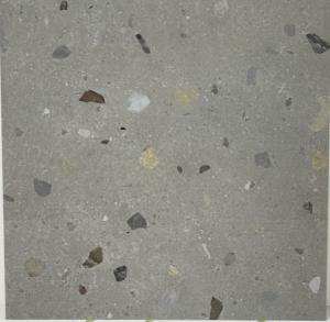 Quality Polished Terrazzo Porcelain Tile Dark Grey 600 X 600mm Cracking Resistant wholesale
