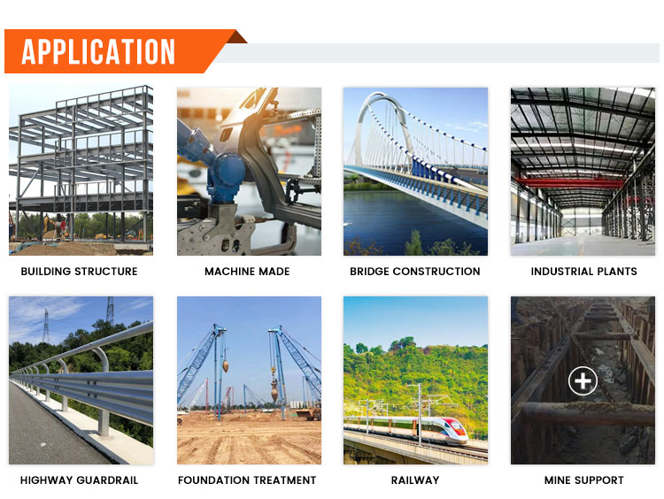 Hot Rolled Carbon Steel H Beam Q345b Galvanized Steel Beams For Construction