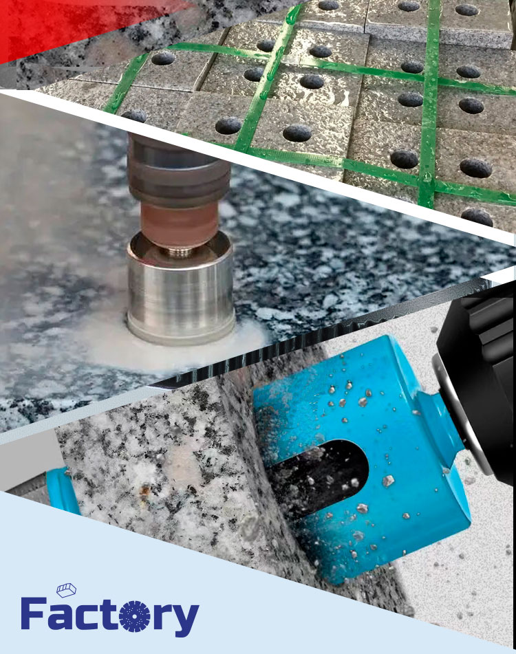 6-125mm Vacuum Brazed Diamond Core Drill Bit for Stone Tile Granite Ceramic Marble