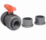 +GF+ PVC-U/FPM 375 Manual Ball Valve – Double Union Solvent Weld Ends GB DN40d50