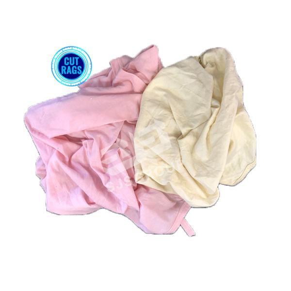 High Cotton Cut Reused Light color cloth rags cleaning cloth scarps rags mix