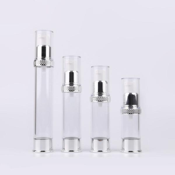 10ml - 30ml Clear Plastic Airless Pump Bottles Propellant Free Dispensing For