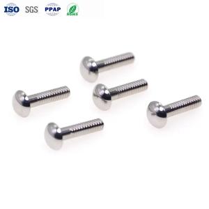 Quality M4 Mirror Screw Stainless Steel Decorative Screws Mushroom Head Slotless Machine Tooth wholesale