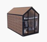 Detachable Wooden Mobile House with 50/75/100mm Wave Sandwich Panel Walls and