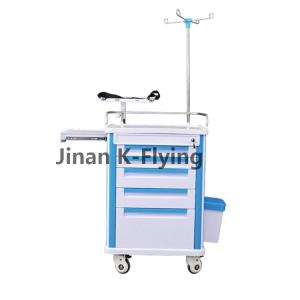 Quality Treatment Infusion Emergency Delivery Rescue Medical Trolley Cart wholesale