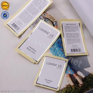 Quality 4cm X 8cm Adhesive Sticker Printer Paper Plain Vinyl Sticker Sheets For Skincare wholesale